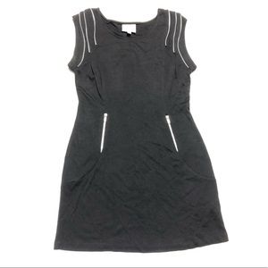 Romeo & Juliet Couture Black Zipper Cocktail Dress